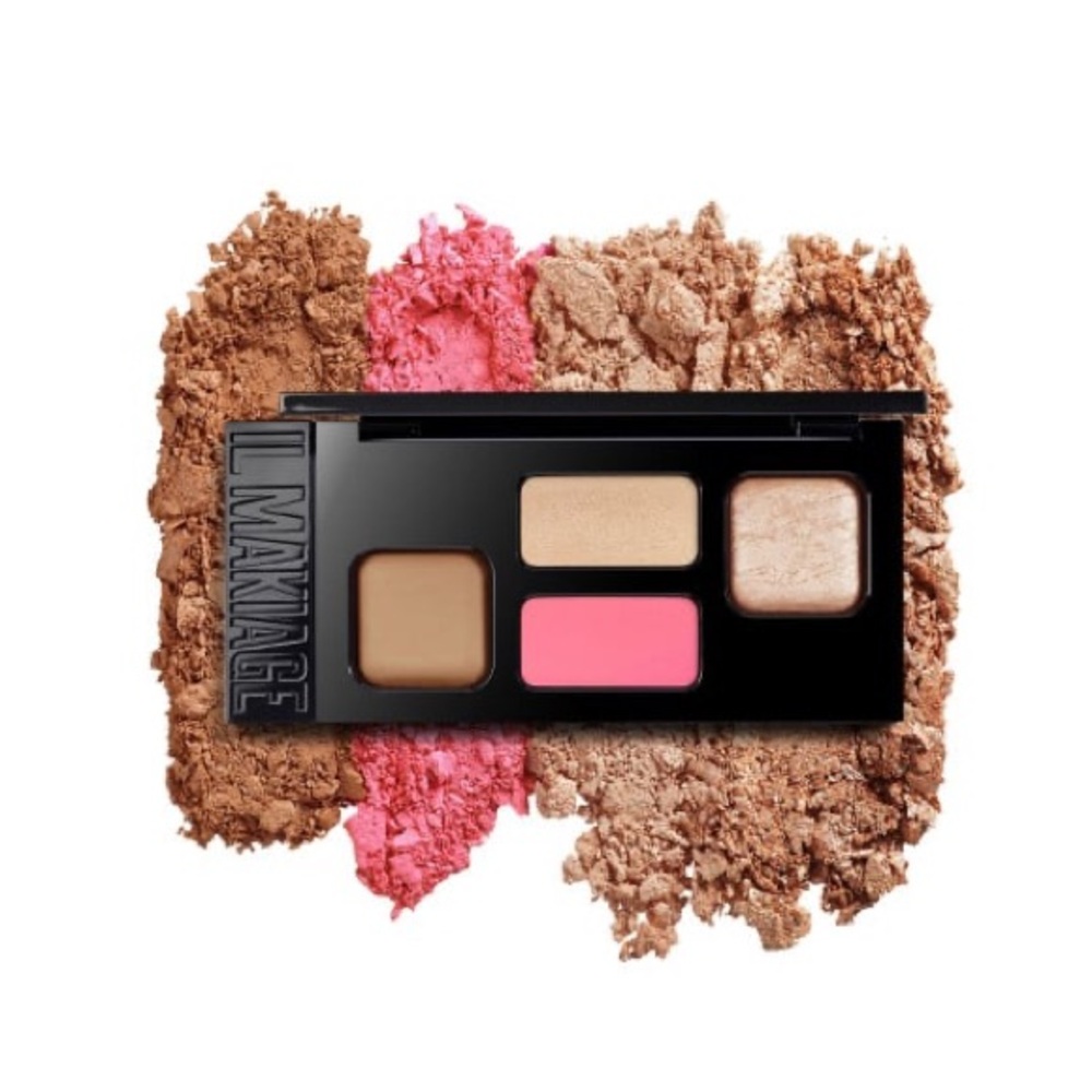 IL MAKIAGE HIGH POINT FACE SHAPING PALETTE - LIGHT bronze blush highlighter